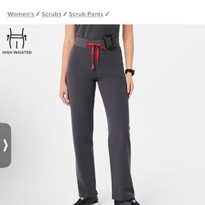 Livingston Basic Scrub Pants Charcoal